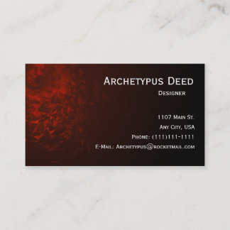 抽象芸術スネークスキン名刺 名刺