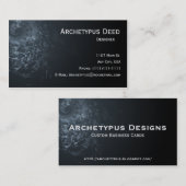 抽象芸術スネークスキン名刺 名刺 (正面/裏面)