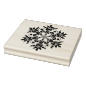 抽象芸術スノーフレーク模様アートスタンプ ラバースタンプ (スタンプ)
