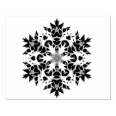 抽象芸術スノーフレーク模様アートスタンプ ラバースタンプ (インプリント)