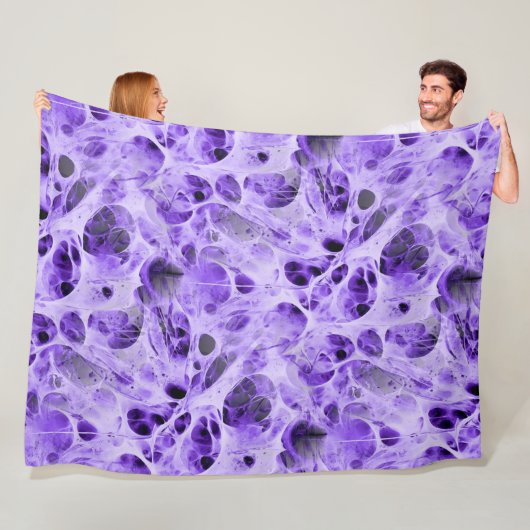 抽象芸術スパイダーウェブフラクタル – シームレスパターン1 フリースブランケット (インサイチュ)