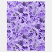 抽象芸術スパイダーウェブフラクタル – シームレスパターン1 フリースブランケット (正面)