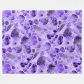 抽象芸術スパイダーウェブフラクタル – シームレスパターン1 フリースブランケット (正面(横))