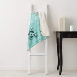 抽象芸術スパイラルディライトシェルパブランケット シェルパブランケット