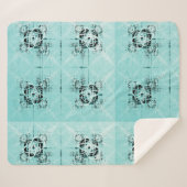 抽象芸術スパイラルディライトシェルパブランケット シェルパブランケット (正面(横))