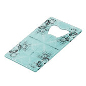 抽象芸術スパイラルディライトステンレス鋼製開口部 クレジットカード栓抜き (裏面アングル)