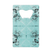 抽象芸術スパイラルディライトステンレス鋼製開口部 クレジットカード栓抜き (裏面)