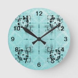 抽象芸術スパイラルディライトラウンドクロック ラウンド壁時計