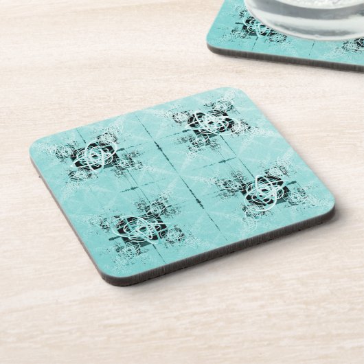 抽象芸術スパイラルデライトコースター コースター (左側)