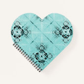 抽象芸術スパイラルデライトハートノート ノートブック (正面)