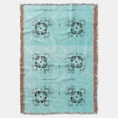 抽象芸術スパイラルデライトブランケット スローブランケット (正面縦)