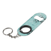 抽象芸術スパイラルデライトボトルオープナー キーホルダー栓抜き (正面アングル)