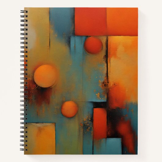 抽象芸術スパイラルノートブック ノートブック (正面)