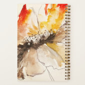 抽象芸術スパイラル手帳 ノートブック (裏面)