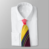 抽象芸術スパイラル虹カラフルデザイン ネクタイ (タイ)