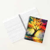抽象芸術スピリチュアル自然ツリー ノートブック (内部)