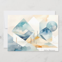 抽象芸術スピリットフラットカード