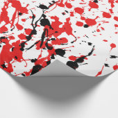 抽象芸術スプラッシュとドリップ ラッピングペーパー (角)