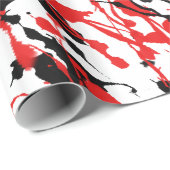 抽象芸術スプラッシュとドリップ ラッピングペーパー (ロールコーナー)