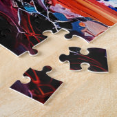 抽象芸術スプラッシュカラー ジグソーパズル (側面)