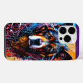抽象芸術スプラッシュカラー iPhoneケース (裏面横)