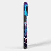 抽象芸術スプラッシュカラー iPhoneケース (右側面)