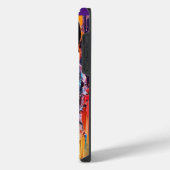 抽象芸術スプラッシュカラー iPhoneケース (左側面)