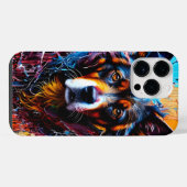 抽象芸術スプラッシュカラー iPhoneケース (裏面横)