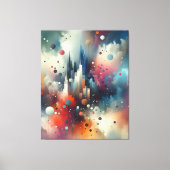 抽象芸術スプレー絵を描ステッドキャンバス印刷 キャンバスプリント (正面)