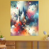 抽象芸術スプレー絵を描ステッドキャンバス印刷 キャンバスプリント (インサイチュ (リビング))