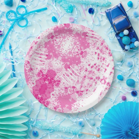 抽象芸術スプレー絵を描 ペーパープレート (パーティー)