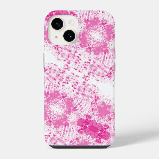 抽象芸術スプレー絵を描 iPhoneケース (裏面)