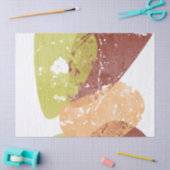 抽象芸術スポンジ 薄葉紙 (クラフト)