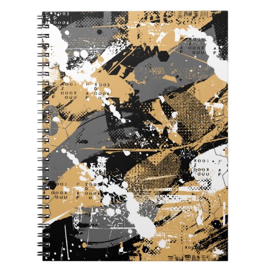 抽象芸術スポーツ、グラフィティスタイル ノートブック (正面)