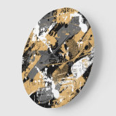 抽象芸術スポーツ、グラフィティスタイル ラージ壁時計 (傾斜)