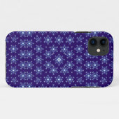 抽象芸術スミレ花シームレスパターン Case-Mate iPhoneケース (裏面(横))