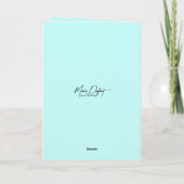 抽象芸術スモークチューリップ誕生日 カード (裏面)