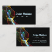 抽象芸術スモークリボンy78u 名刺 (正面/裏面)