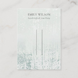 抽象芸術スライバーアクアレインヘアクリップピンディスプレイ 名刺