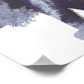 抽象芸術スロッベースシルエット ポスター (角)