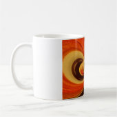 抽象芸術スワーズウィズティアドロップセンターアートプリント コーヒーマグカップ (左)