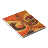 抽象芸術スワーズウィズティアドロップセンターアートプリント ノートパッド (アングル)