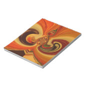 抽象芸術スワーズウィズティアドロップセンターアートプリント ノートパッド (回転)