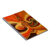 抽象芸術スワーズウィズティアドロップセンターアートプリント ノートブック (右側)