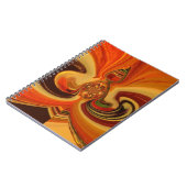 抽象芸術スワーズウィズティアドロップセンターアートプリント ノートブック (左側)