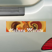 抽象芸術スワーズウィズティアドロップセンターアートプリント バンパーステッカー (車上)