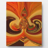 抽象芸術スワーズウィズティアドロップセンターアートプリント フォトプラーク (正面)