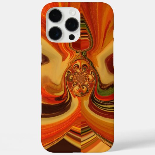 抽象芸術スワーズウィズティアドロップセンターアートプリント Case-Mate iPhoneケース (裏面)