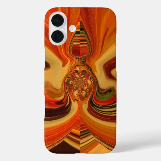 抽象芸術スワーズウィズティアドロップセンターアートプリント Case-Mate iPhoneケース (裏面)