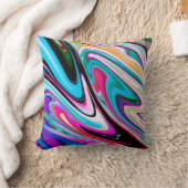 抽象芸術スワーズ大理石のテクスチャ クッション (ブランケット)